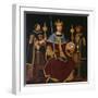 Saint Ferdinand Enthroned with Two Courtiers-Juan De juanes-Framed Giclee Print