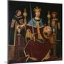 Saint Ferdinand Enthroned with Two Courtiers-Juan De juanes-Mounted Giclee Print