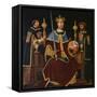 Saint Ferdinand Enthroned with Two Courtiers-Juan De juanes-Framed Stretched Canvas