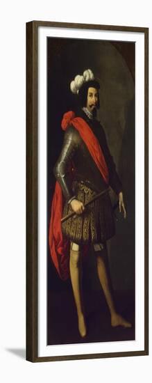 Saint Ferdinand III of Castile, Ca 1630-1634-Francisco de Zurbarán-Framed Giclee Print