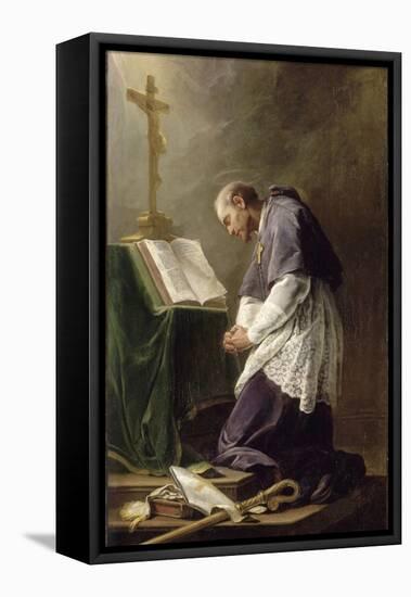 Saint Fran?s de Sales-Nicolas Brenet-Framed Stretched Canvas