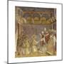 Saint Francis and Friars Receiving Franciscan Rule from Pope-Giotto-Mounted Premium Giclee Print