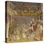 Saint Francis and Friars Receiving Franciscan Rule from Pope-Giotto-Stretched Canvas