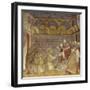 Saint Francis and Friars Receiving Franciscan Rule from Pope-Giotto-Framed Art Print