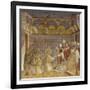 Saint Francis and Friars Receiving Franciscan Rule from Pope-Giotto-Framed Art Print