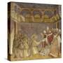Saint Francis and Friars Receiving Franciscan Rule from Pope-Giotto-Stretched Canvas