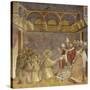 Saint Francis and Friars Receiving Franciscan Rule from Pope-Giotto-Stretched Canvas