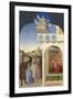 Saint Francis and the Poor Knight, and Francis's Vision, 1437-1444-Sassetta-Framed Giclee Print