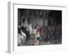 Saint Francis before Pope Innocent the Third-Vittorio Emanuele Bressanin-Framed Art Print