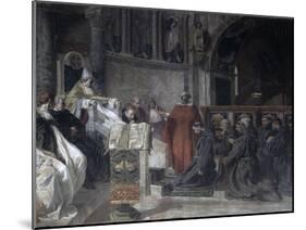 Saint Francis Before Pope Innocent the Third-Vittorio Emanuele Bressanin-Mounted Giclee Print