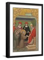 Saint Francis before the Pope-Aretino Luca Spinello-Framed Giclee Print