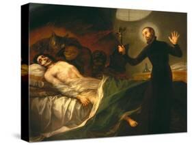 Saint Francis Borgia Tending a Dying Man-Francisco de Goya-Stretched Canvas