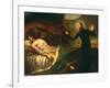 Saint Francis Borgia Tending a Dying Man-Francisco de Goya-Framed Giclee Print