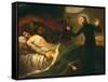 Saint Francis Borgia Tending a Dying Man-Francisco de Goya-Framed Stretched Canvas