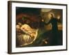 Saint Francis Borgia Tending a Dying Man-Francisco de Goya-Framed Giclee Print