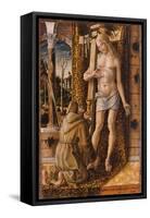 Saint Francis Catches the Blood of Christ from the Wounds, 1480-1490-Carlo Crivelli-Framed Stretched Canvas