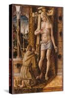 Saint Francis Catches the Blood of Christ from the Wounds, 1480-1490-Carlo Crivelli-Stretched Canvas