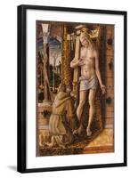 Saint Francis Catches the Blood of Christ from the Wounds, 1480-1490-Carlo Crivelli-Framed Giclee Print