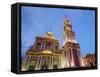 Saint Francis Church, twilight, Salta, Argentina, South America-Karol Kozlowski-Framed Stretched Canvas