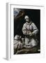 Saint Francis Contemplating a Skull with Brother Leo-El Greco-Framed Giclee Print