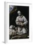 Saint Francis Contemplating a Skull with Brother Leo-El Greco-Framed Giclee Print