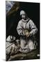 Saint Francis Contemplating a Skull with Brother Leo-El Greco-Mounted Giclee Print