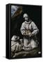 Saint Francis Contemplating a Skull with Brother Leo-El Greco-Framed Stretched Canvas