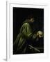 Saint Francis in Meditation-Caravaggio-Framed Giclee Print