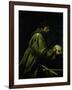 Saint Francis in Meditation-Caravaggio-Framed Giclee Print