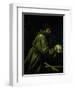 Saint Francis in Meditation-Caravaggio-Framed Giclee Print