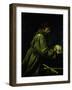 Saint Francis in Meditation-Caravaggio-Framed Giclee Print