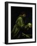 Saint Francis in Meditation-Caravaggio-Framed Giclee Print