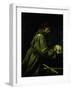 Saint Francis in Meditation-Caravaggio-Framed Giclee Print