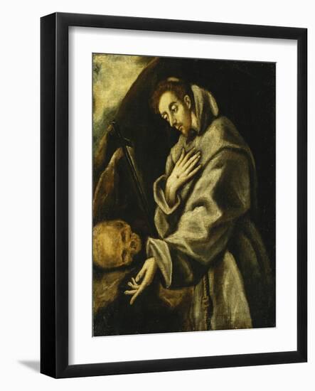 Saint Francis in Meditation-El Greco-Framed Giclee Print