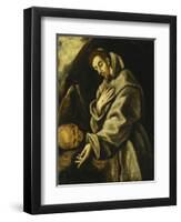 Saint Francis in Meditation-El Greco-Framed Giclee Print