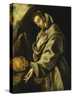 Saint Francis in Meditation-El Greco-Stretched Canvas