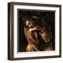 Saint Francis in Prayer-Caravaggio-Framed Art Print