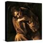 Saint Francis in Prayer-Caravaggio-Stretched Canvas