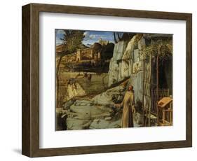 Saint Francis in the Desert, C. 1480-Giovanni Bellini-Framed Giclee Print