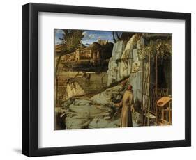 Saint Francis in the Desert, C. 1480-Giovanni Bellini-Framed Giclee Print