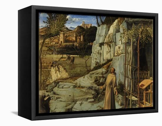 Saint Francis in the Desert, C. 1480-Giovanni Bellini-Framed Stretched Canvas