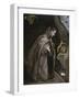 Saint Francis Kneeling in Meditation, 1595-1600-El Greco-Framed Giclee Print