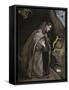 Saint Francis Kneeling in Meditation, 1595-1600-El Greco-Framed Stretched Canvas