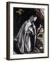 Saint Francis Kneeling in Meditation-El Greco-Framed Giclee Print