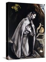 Saint Francis Kneeling in Meditation-El Greco-Stretched Canvas