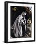 Saint Francis Kneeling in Meditation-El Greco-Framed Giclee Print