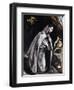 Saint Francis Kneeling in Meditation-El Greco-Framed Giclee Print