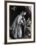 Saint Francis Kneeling in Meditation-El Greco-Framed Giclee Print