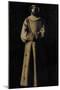 Saint Francis of Assisi after the Vision of Pope Nicholas V-Francisco de Zurbarán-Mounted Giclee Print