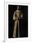 Saint Francis of Assisi after the Vision of Pope Nicholas V-Francisco de Zurbarán-Framed Giclee Print